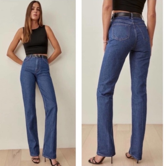Reformation High Rise Blue Jeans - Picture 11 of 11
